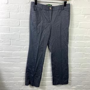 Talbots Women's Straight Leg Dress Pant Regular Fit Mid-Rise Gray Size 6P